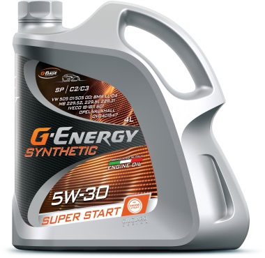 Масло моторное G-Energy Synthetic Super Start 5W-30 4л.