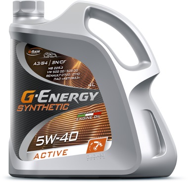 Масло моторное G-Energy Synthetic Active 5W-40 4л.