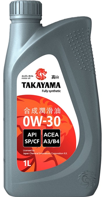 Масло моторное TAKAYAMA SAE 0W-30 API SP/CF, ACEA A3/B4 1л.