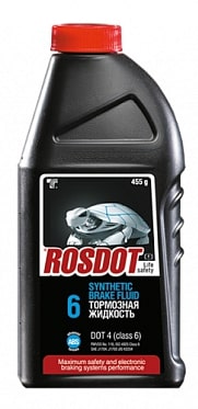 Жидкость тормозная ROSDOT 4 CLASS 6 455гр.