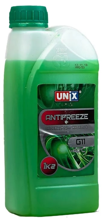 Антифриз UNIX зеленый G-11 1л.