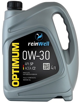 Масло моторное ReinWell 4952 0W-30 API SP, ACEA C2 4л.