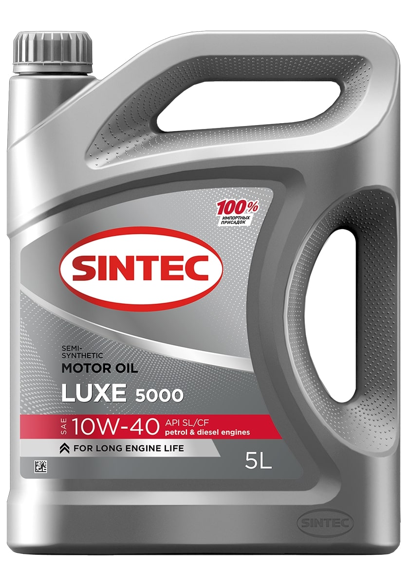 Масло моторное SINTEC LUXE SAE 10W-40 API SL/CF 5л.