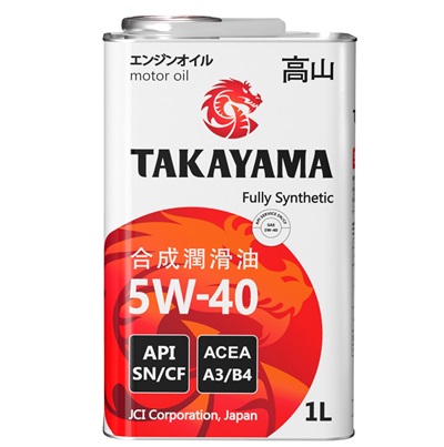 Масло моторное TAKAYAMA SAE 5W-40 API SN/CF ACEA A3/B4 1л.