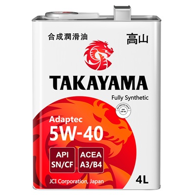Масло моторное TAKAYAMA SAE 5W-40 API SN/CF ACEA A3/B4 4л.