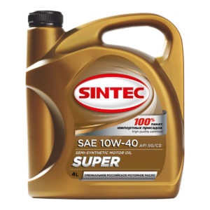 Масло моторное SINTEC Super 10W40 API SG/CD 5л.