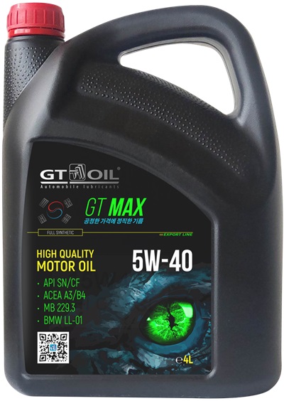 Масло моторное GT MAX 5W-40 4л.