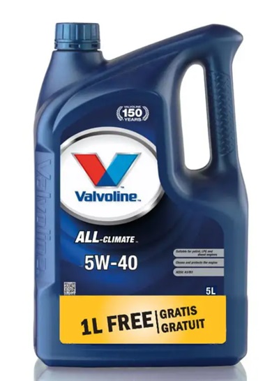 Масло моторное Valvoline All-Climate 5W-40 4+1л.