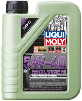 Масло моторное LIQUI MOLY НС-синтетическое моторное масло Molygen New Generation 5W-40 9053 1л.