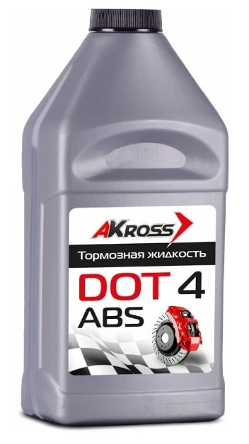 Жидкость тормозная AKross DOT-4 455г.