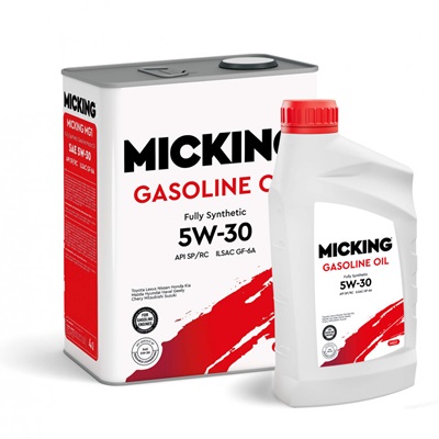 Масло моторное Micking Gasoline Oil MG1 5W-30 синтетическое API SP/RC 4+1л.
