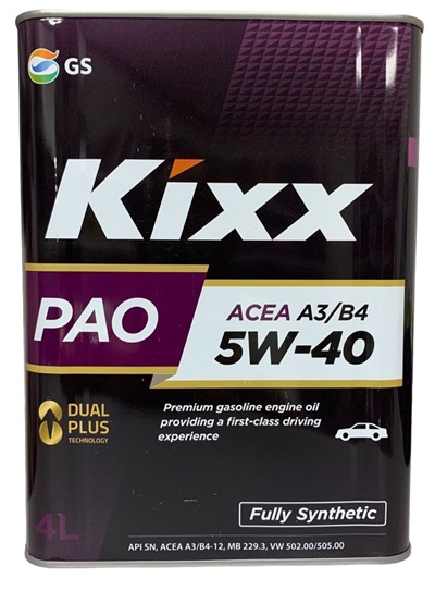 Масло моторное Kixx PAO 5w-40 4л.