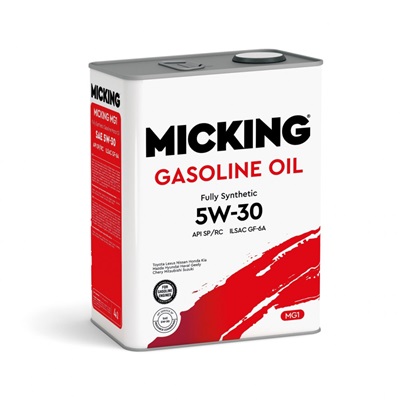 Масло моторное Micking Gasoline Oil MG1 5W-30 синтетическое API SP/RC 4л.